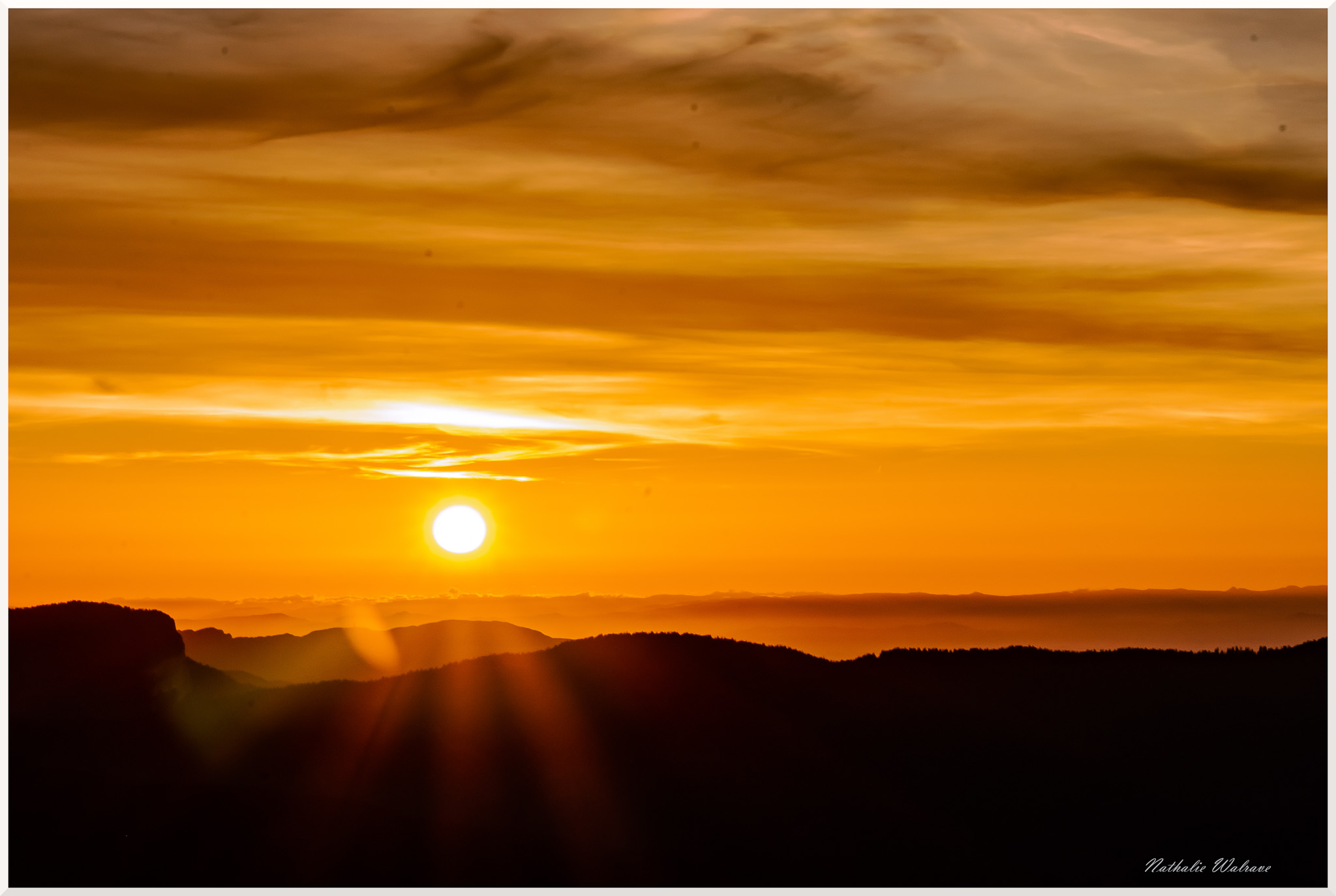 paysage de coucher de soleil